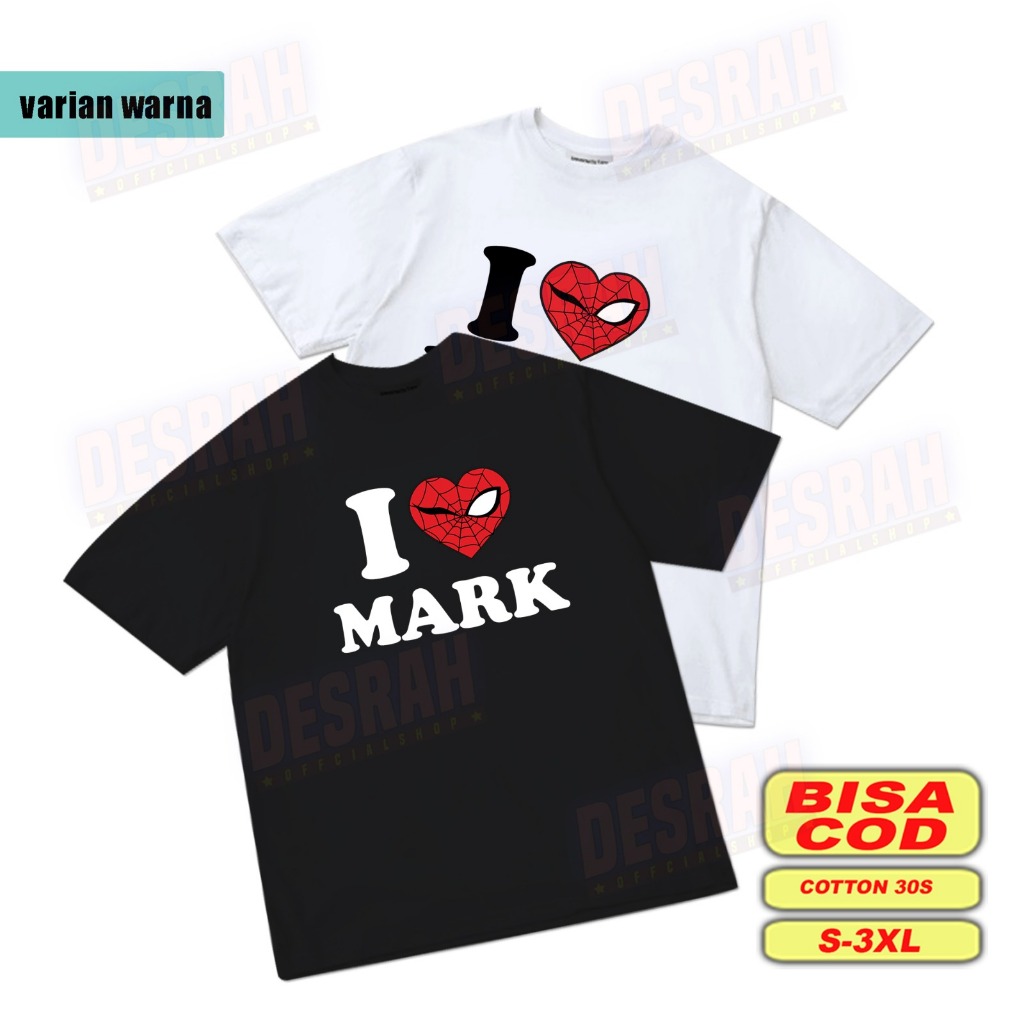 kaos korean kpop NCT mark lee I LOVE MARK ( SPIDER )
