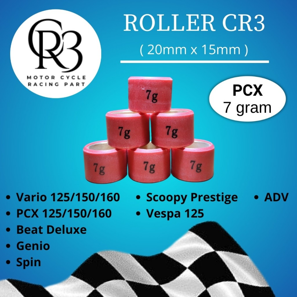ROLER ROLLER RACING CR3 VARIO 150 125 PCX ADV BEAT DELUXE SCOOPY GENIO PRESTIGE 7 - 15gram
