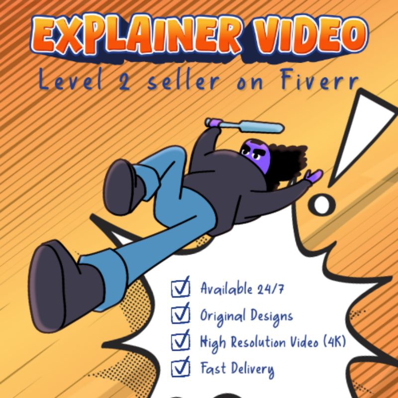 2D Video Animasi dengan Style Explainer Video Sampai Kartun Animasi