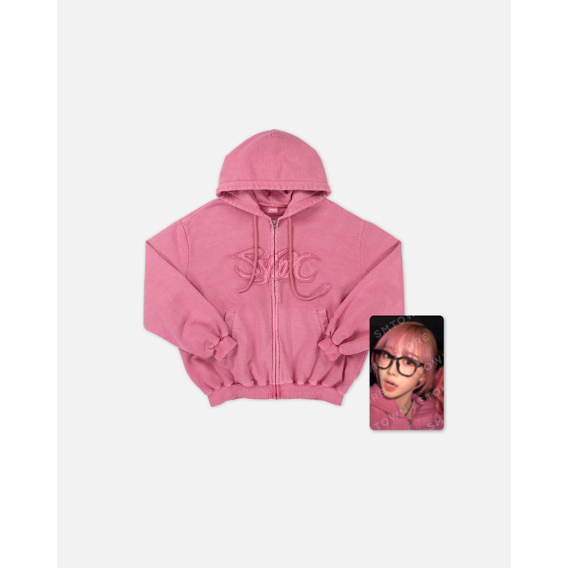 [PRE ORDER] MD PINK HOODIE ZIP-UP SET AESPA CONCERT SYNK PARALLEL LINE ENCORE KARINA GISELLE WINTER 