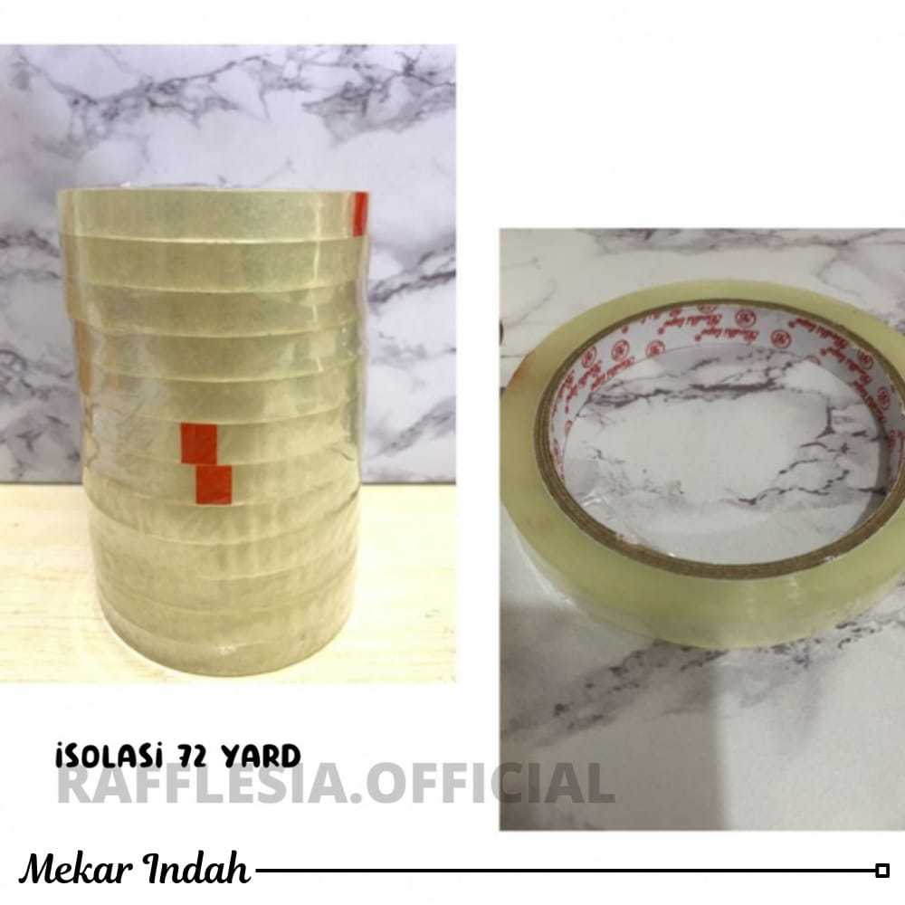 

ISOLASI / SOLATIP BENING 1/2 INCH PANJANG 72 YARD PER ROLL TAHAN AIR