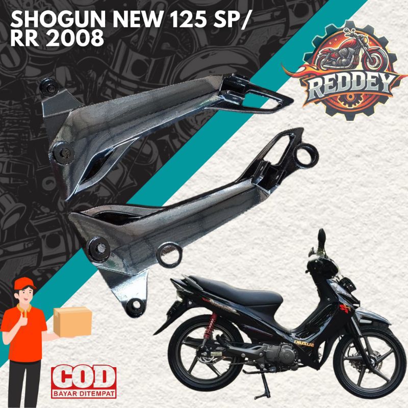 FOOTSTEP POSTEP SHOGUN NEW 125 HITAM, SHOGUN SP/SHOGUN RR  TEBAL MIRIP ORI