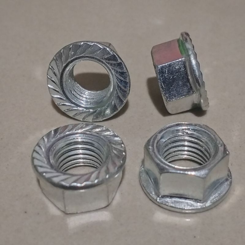 Mur Flange M10 ( baut kunci 14) / Mur As Roda M10 ( baut kunci 14) / Mur Ring M10 ( Baut kunci 14)