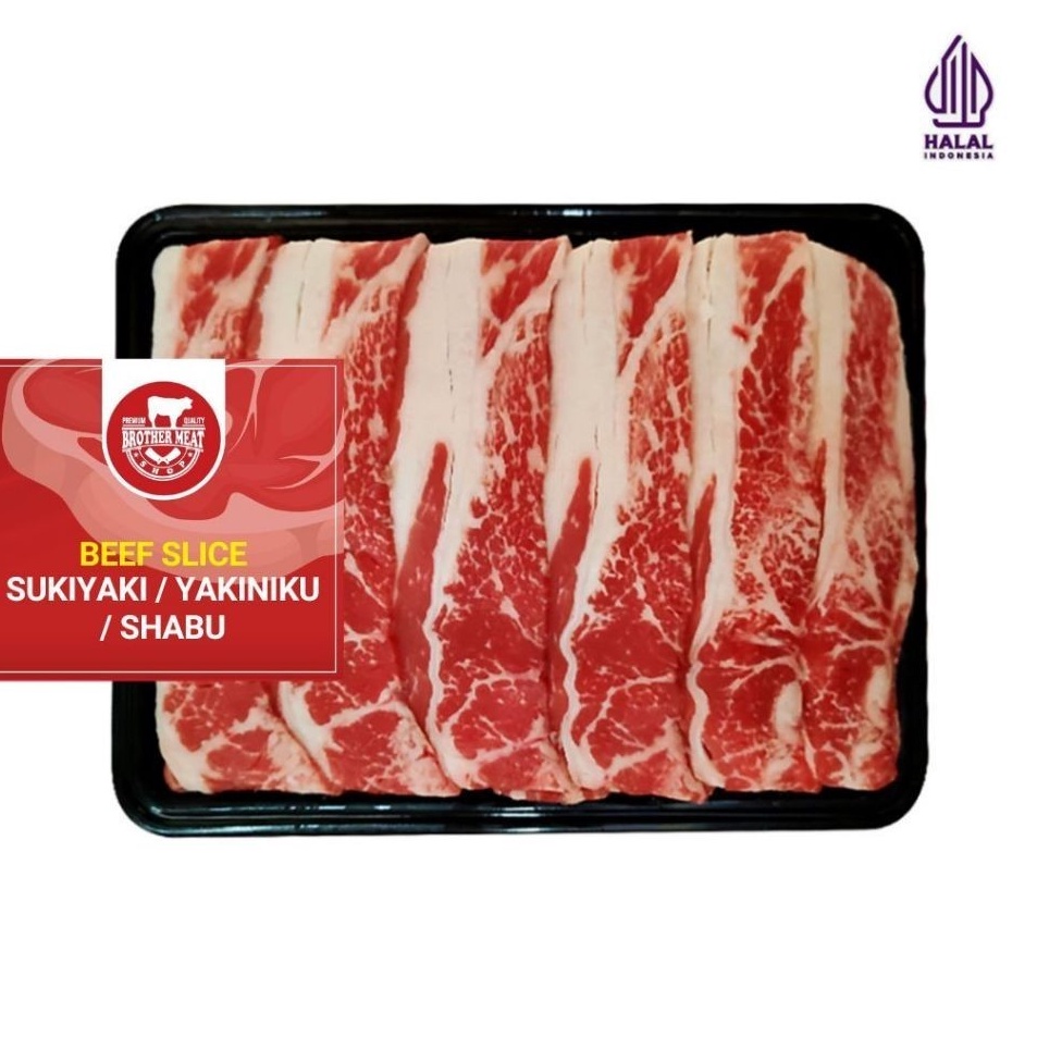 

Promo Beef Slice Sukiyaki Shabu Yakiniku 5gr Brothermeatshop