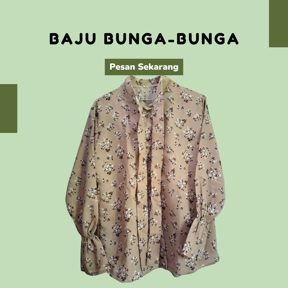 Preloved baju bunga-bunga