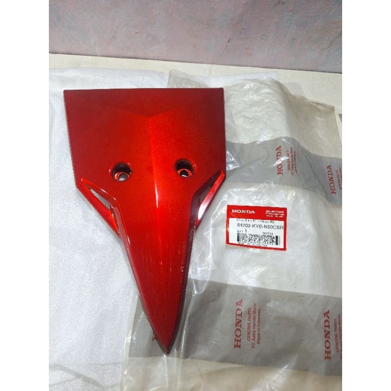 panel tameng dasi dada depan honda vario 110 techno karbu original ahm honda 64302-kvb-n50csr