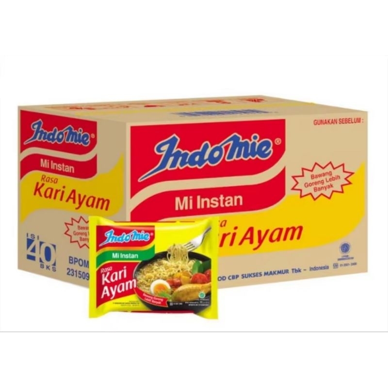 

Indomie Mie instan Rasa Kari Ayam Free Ongkir