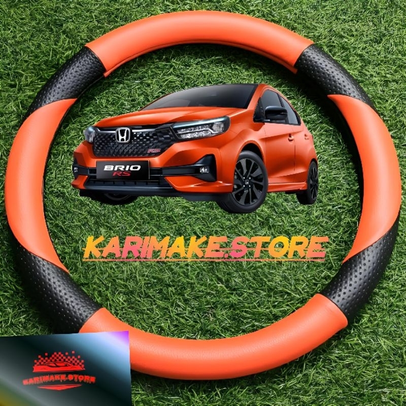 Sarung Stir Mobil Honda Brio, Cover Stir Mobil Honda Brio Motif Sabit