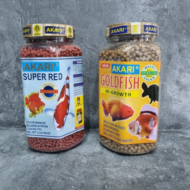 Pelet Makanan Akari Super Red Goldfish Akari Goldfish Hi-Growth Untuk Segala Jenis Koki Koi Komet Ik