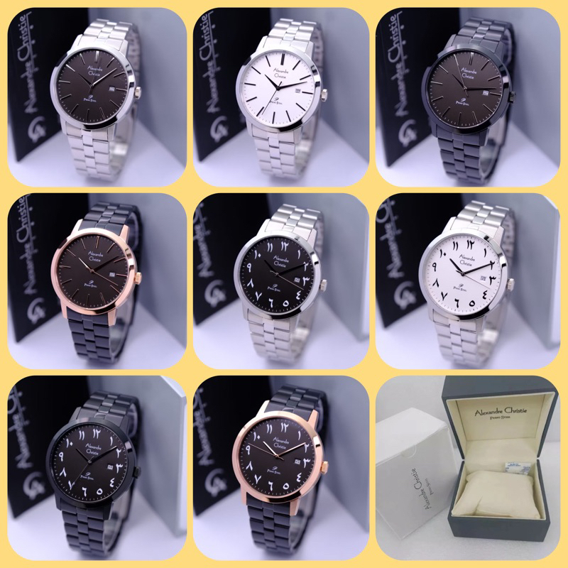 JAM TANGAN PRIA ALEXANDRE CHRISTIE AC 1007 MD / AC1007 / 1007 RANTAI ORIGINAL GARANSI RESMI 1 TAHUN