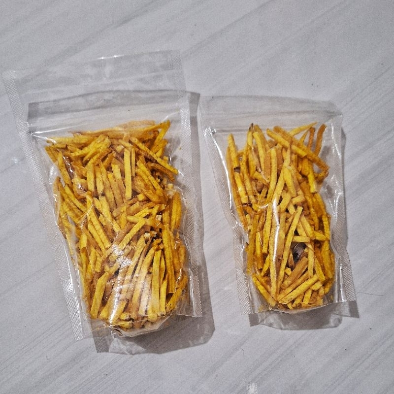 

Tales Stik Kuning Gurih Asin +- 200gr dan 100gr