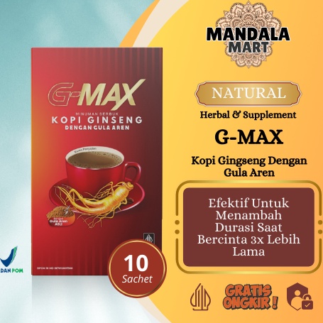 

BISA COD GMAX Kopi Ginseng Dengan Aren Minuman Kopi Kuat Gingseng Pria Tahan Lama Original 1 Sachet