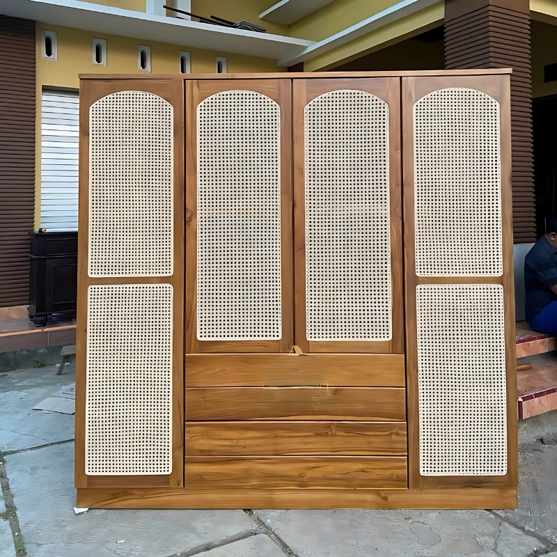 Lemari pakaian kayu jati lemari pakaian rotan lemari 4 pintu kayu jati lemari pakaian minimalis kayu