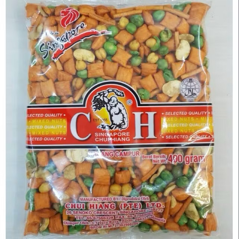 

Kacang Campur Chui Hiang Singapore 400 gram Halal