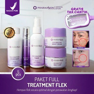 Pharmaskin Solution Skincare – Paket Lengkap Cream Flek Hitam Membandel BPOM, 99% Review Positif