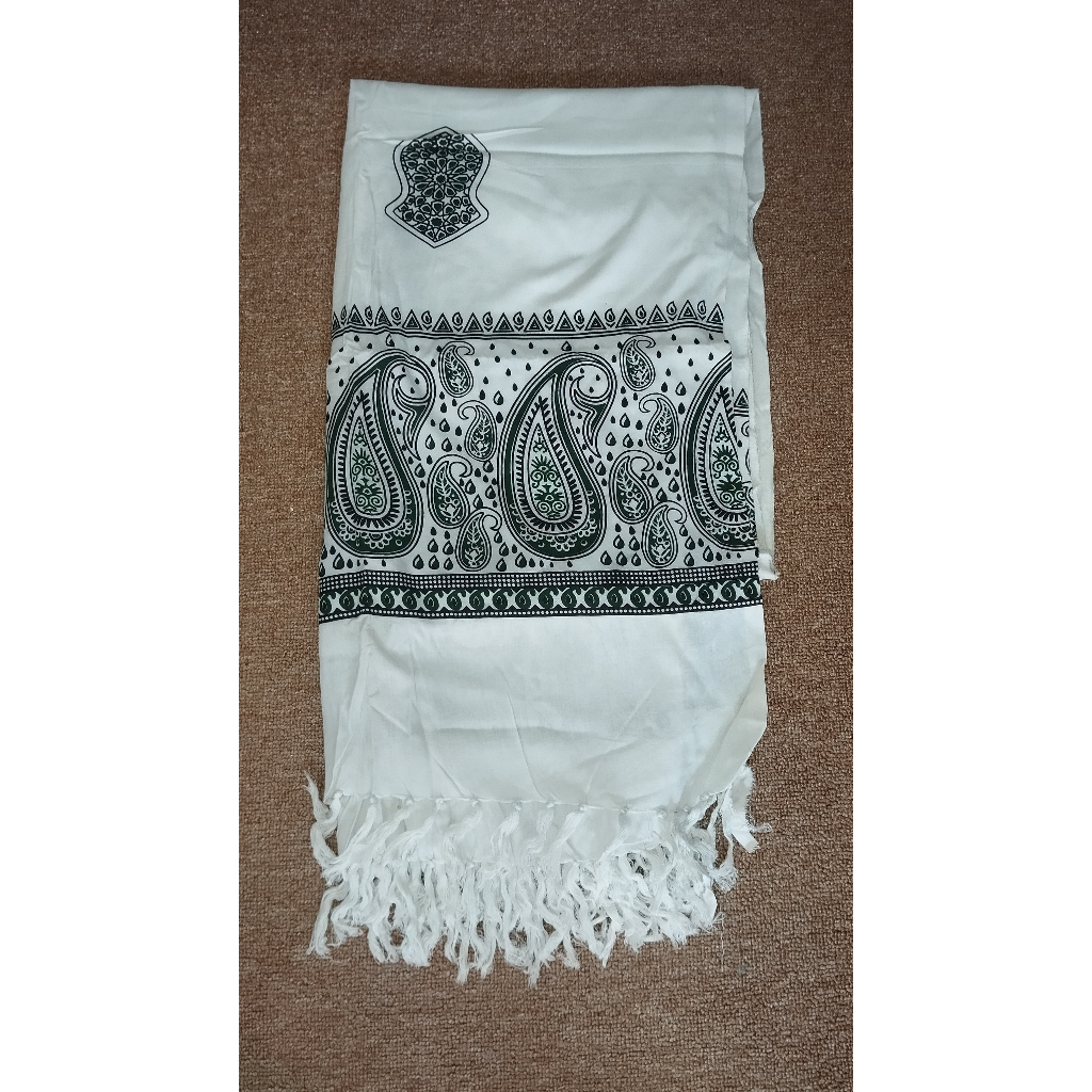 Ecer Sorban Rida Solo Terompah Batik Hijau Panjang Premium