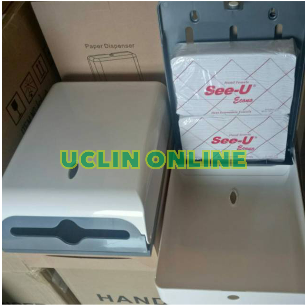 Dispenser Tempat Tisu Kotak Tissue Panjang Multifold Hand Towel Econo See U