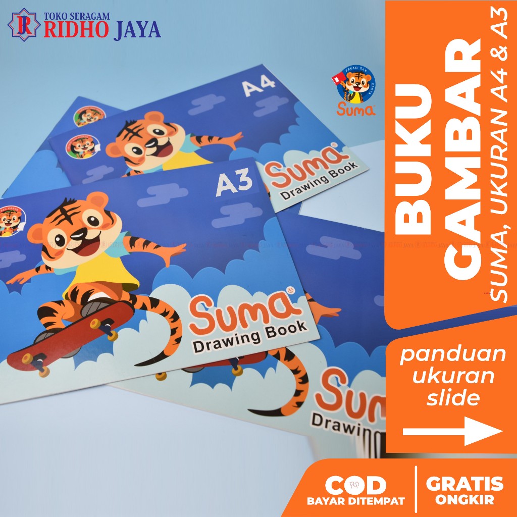

RIDHO JAYA SUMA Buku Gambar A4 untuk SD SMP SMA Madrasah DKV Sarjana