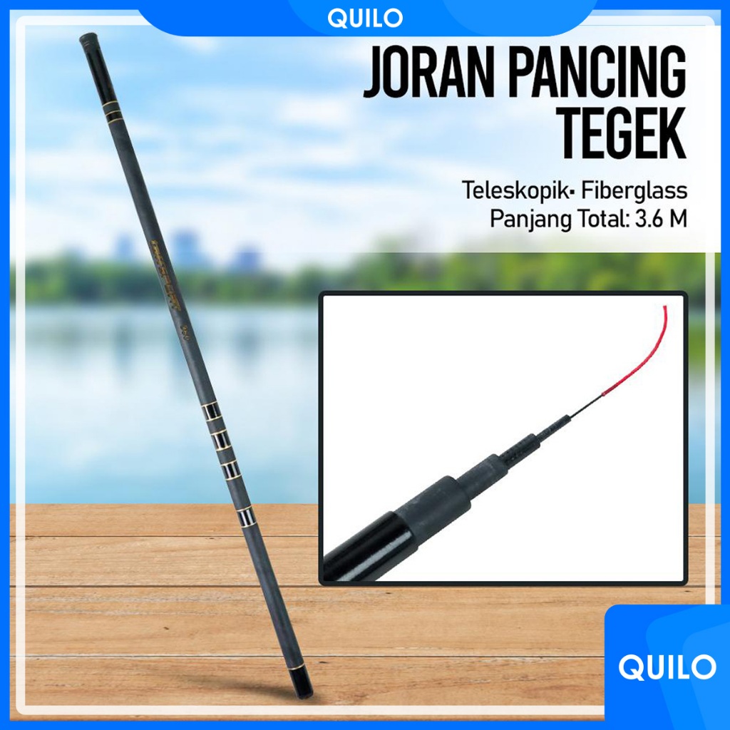JORAN FISHING TANGKAI 3.6 METER PANCING TELESCOPIC PORTABLE FLEKSIBEL