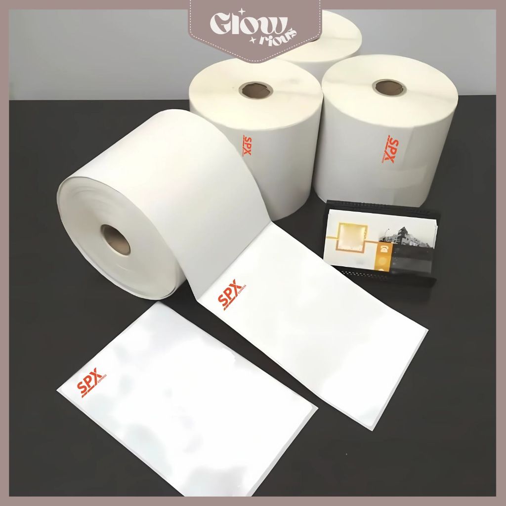

GR Kertas Thermal 1 Roll 250 Lembar Kertas Resi Label Ukuran A6 120mm 150mm SPX Kertas Sticker Paket