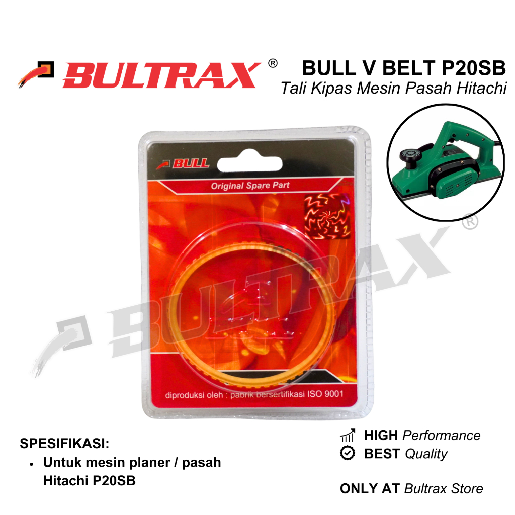 Bull V Belt untuk Mesin Pasah Hitachi P20SB / P20ST / Tali Kipas P20SB / Van Belt P20SB