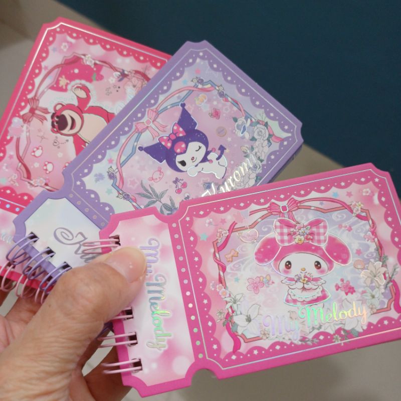 

Note memo bentuk tiket 6664 KUROMI MY MELODY LOTSO