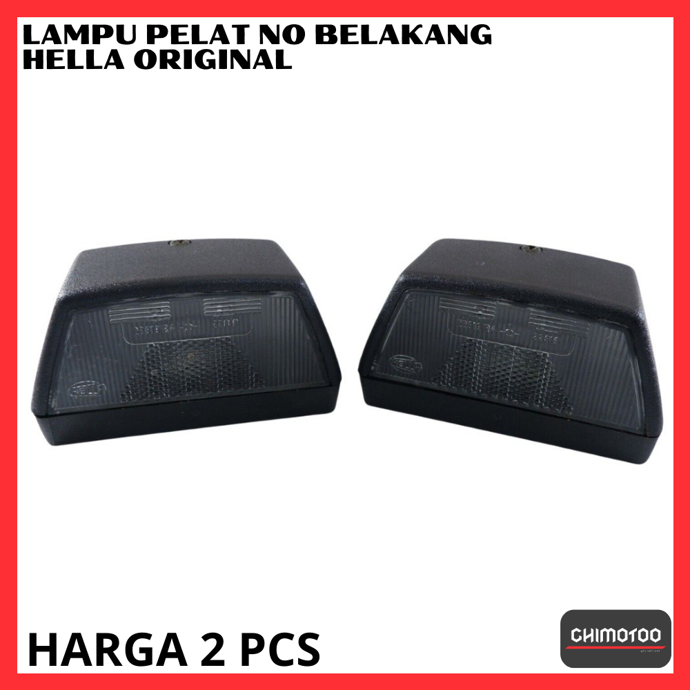 Lampu Plat Nomer Belakang Hella Original Mobil Universal VW Bmw Mercy Sepasang