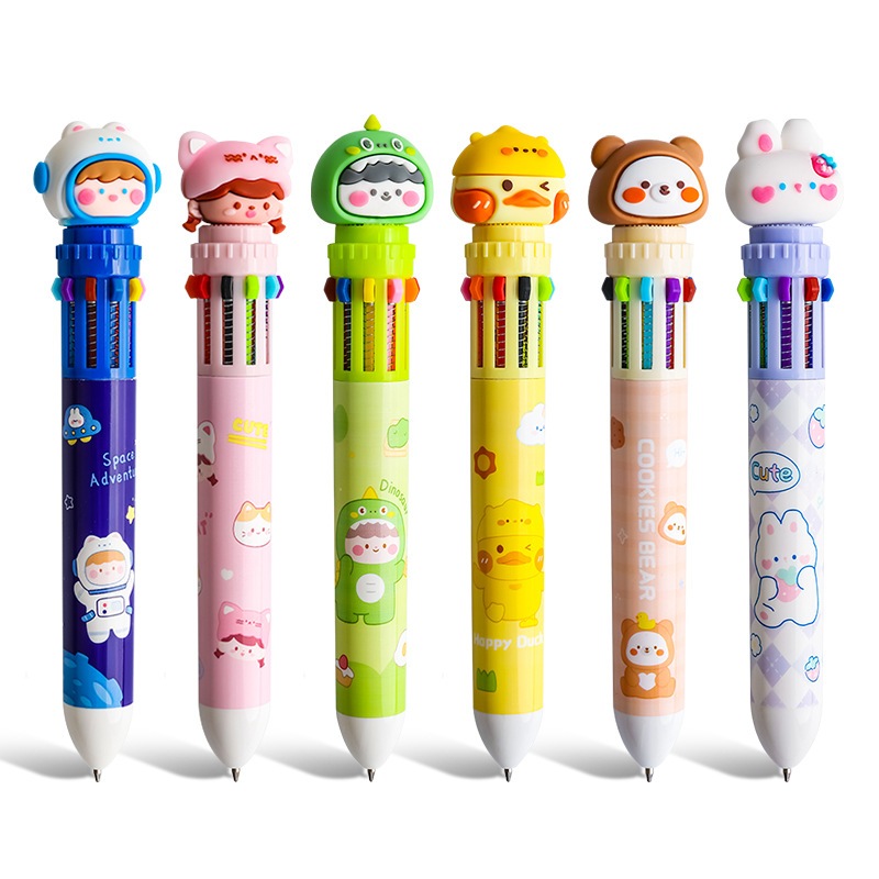 

PULPEN 10 WARNA ANIMAL ASTRONOT LUCU | PEN 10 WARNA | PULPEN WARNA WARNI LUCU