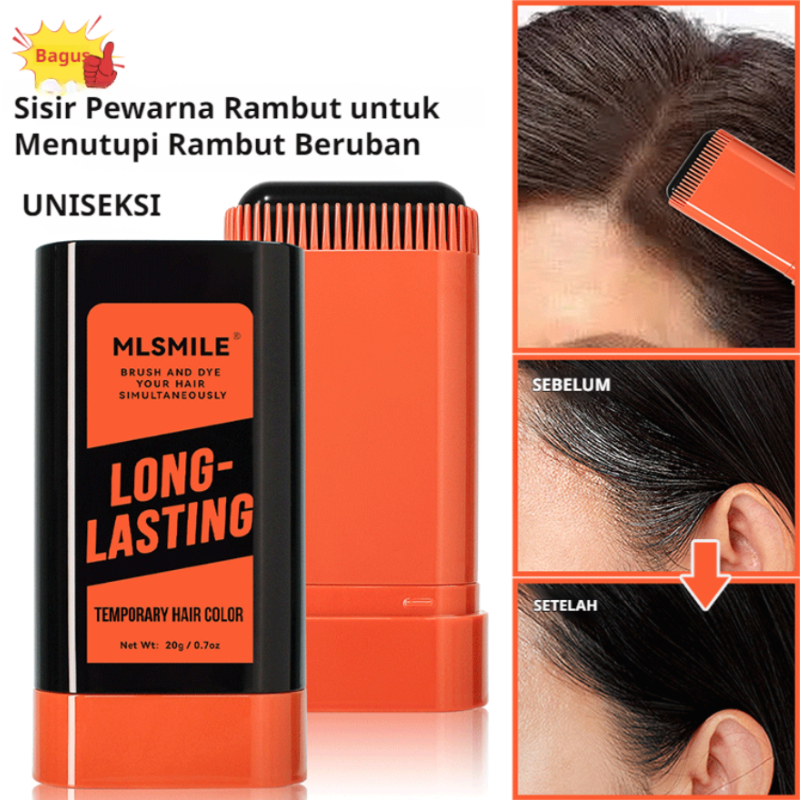 PROMO COD+GRATIS ONGKIRPewarna Rambut Hitam Coklat Stick Pewarna Semir Rambut Sisir Pewarna Rambut