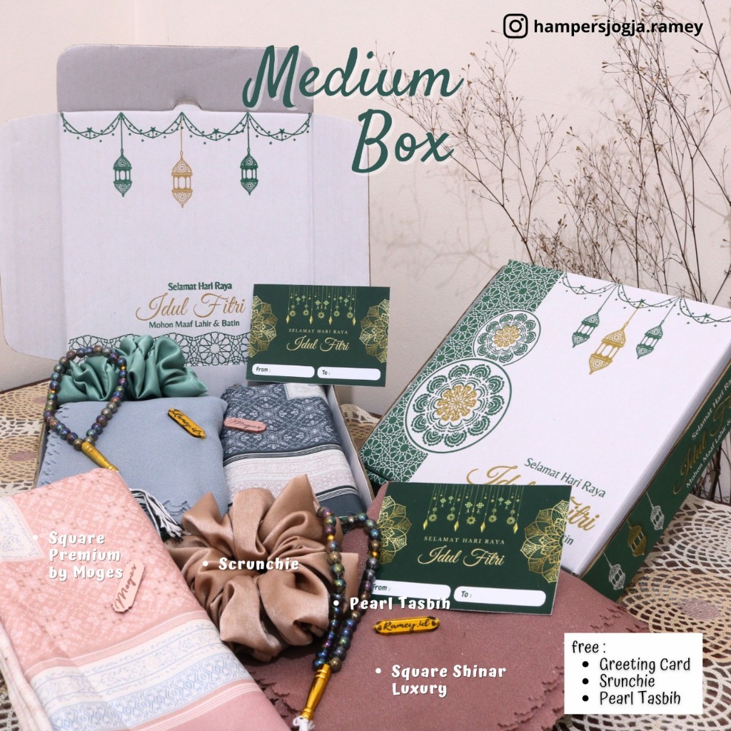 

HAMPERS HIJAB BOX FREE SCRUNCHIE DAN TASBIH