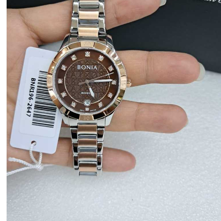 100% ORIGINAL  JAM WANITA BONIA ROSSO BONIA BNR196-2647 BONIA BNR196