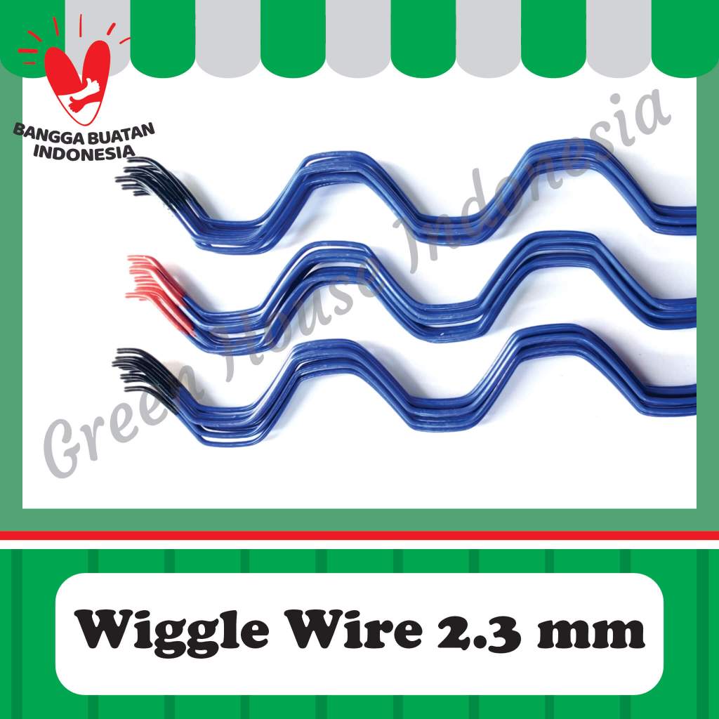 Wiggle Wire Biru 2,3mm Panjang 2 Meter - Green House Indonesia