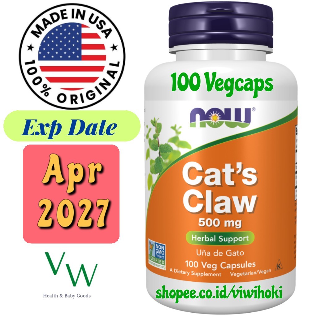 

NOW Foods, Cat's Claw, 500 mg, 100 Veg Capsules