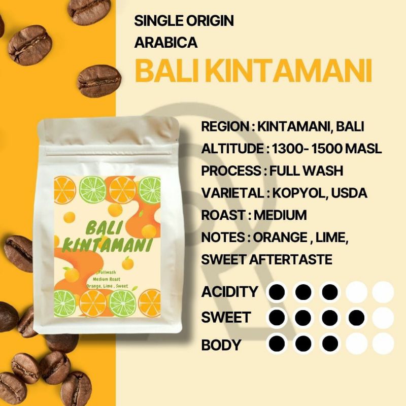 

Biji Kopi Arabika Single Origin Bali Kintamani Fullwash