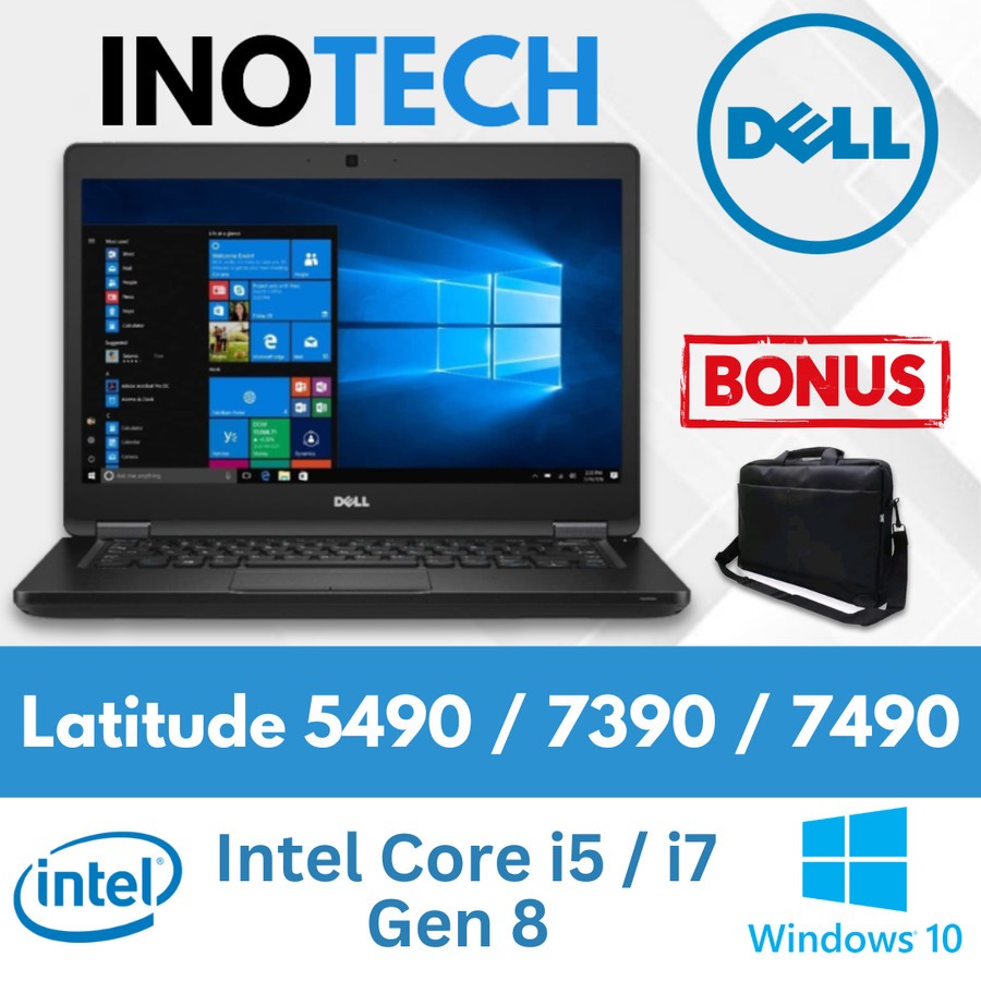 Dell Latitude 5490 / 7390 / 7490 Intel Core i5 / i7 Gen 8 Laptop Second 13" / 14"