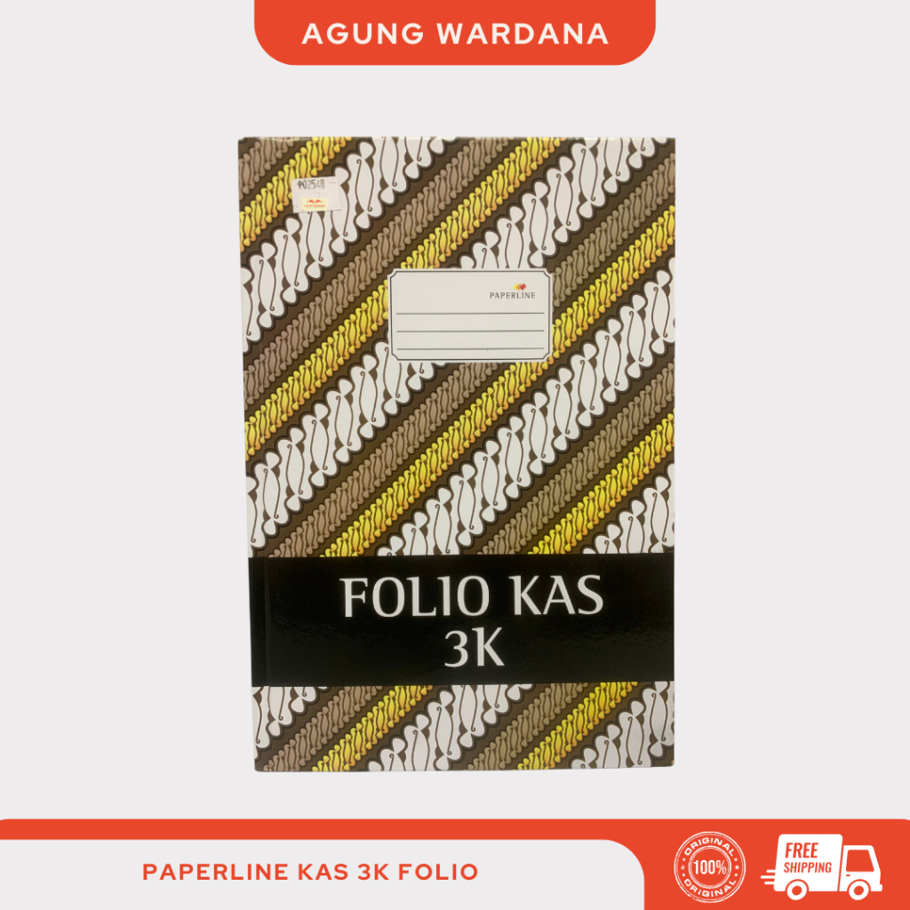 

PAPERLINE BUKU HARD COVER KAS 3K FOLIO ISI 100 LEMBAR