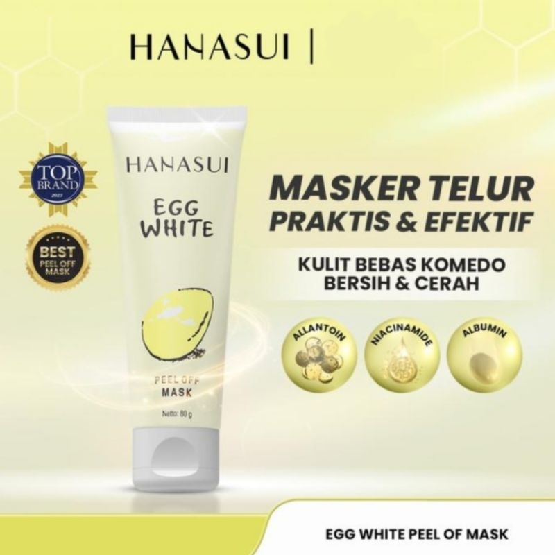 Hanasui White Egg Peel Off Mask 80g | Hanasui White Egg Peel Off Mask | Hanasui Egg Mask |  Hanasui 