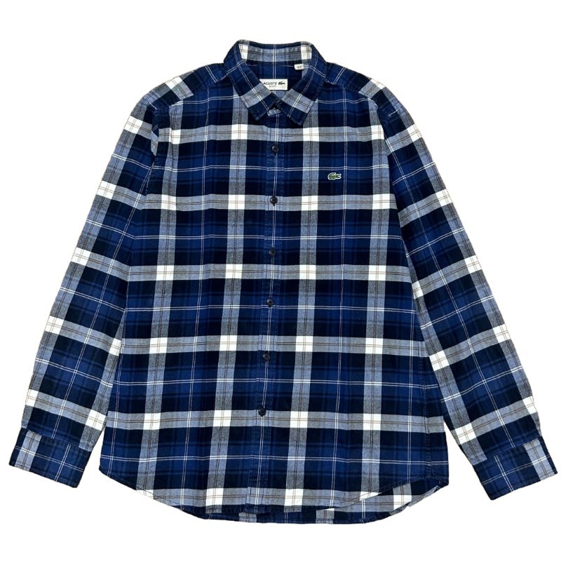 Kemeja Flannel Lacoste Second Original