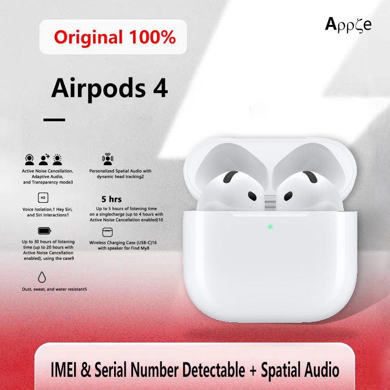 Headset Bluetooth Best Ai𝗋𝗉obuds Pro 4 Wireless Earbuds Bluetooth Headphones with Charging Case H2 C