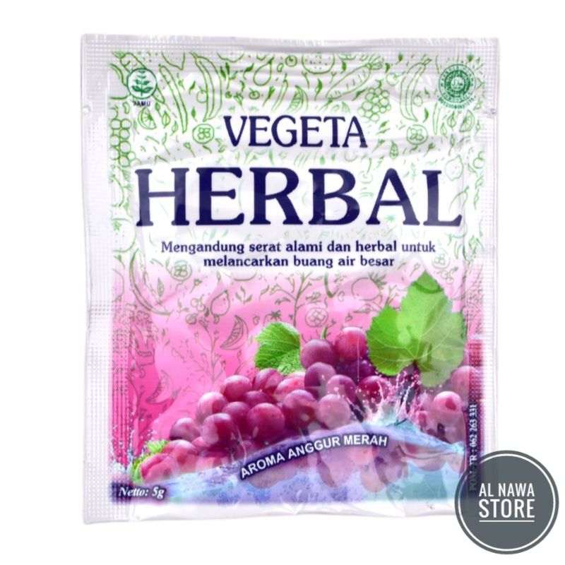

Vegeta Herbal 1 Sachet Pelancar Buang Air Besar BAB Pencahar Alami