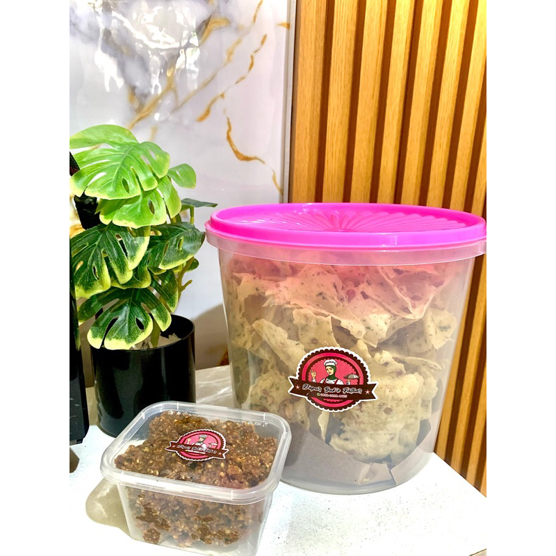 

( 1 PAKET ) PRODUK SENDIRI BUMBU PECEL DAN PEYEK KACANG TOPLES 5 LITER LEBIH MURAH