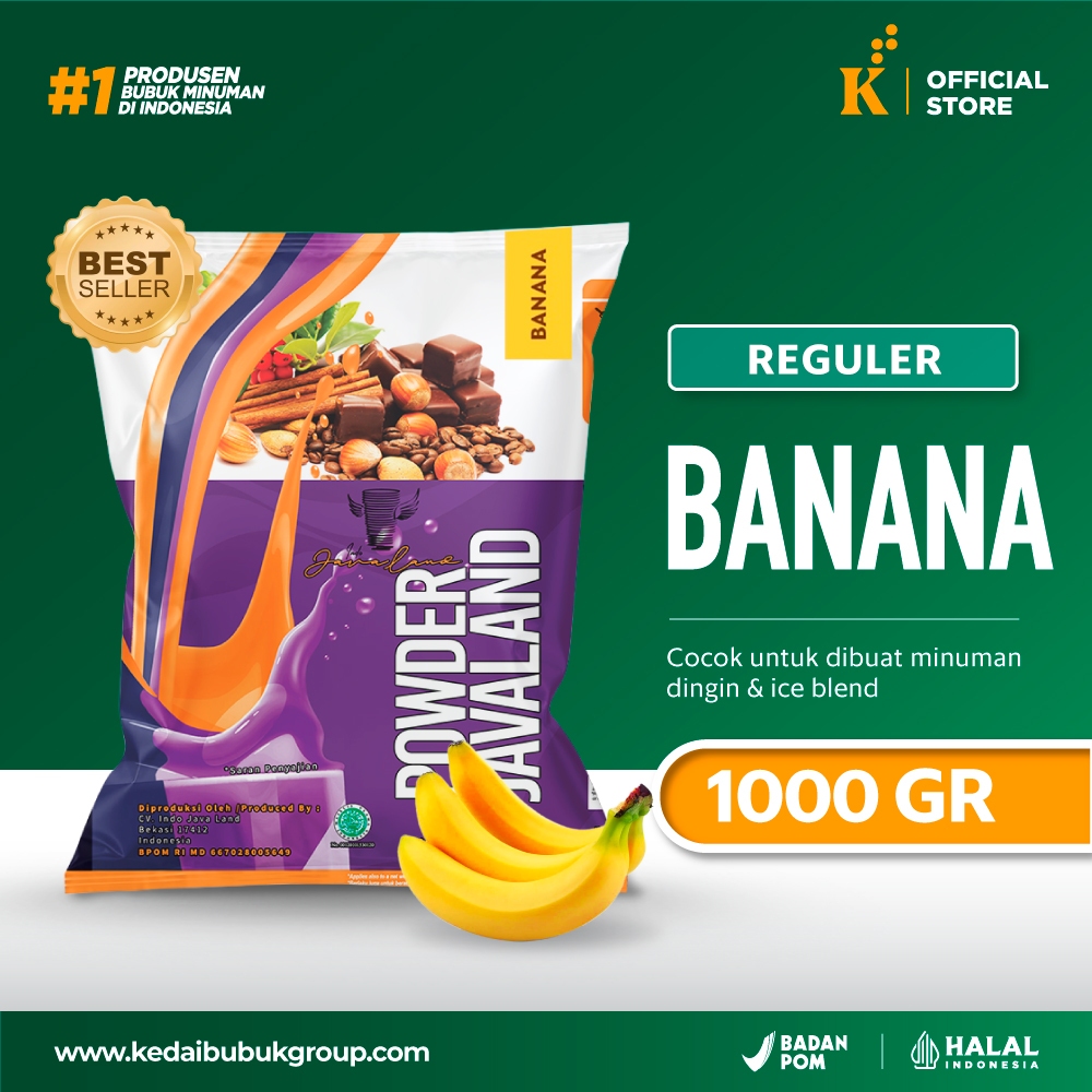 

Bubuk Minuman Powder Banana Javaland 1 kg