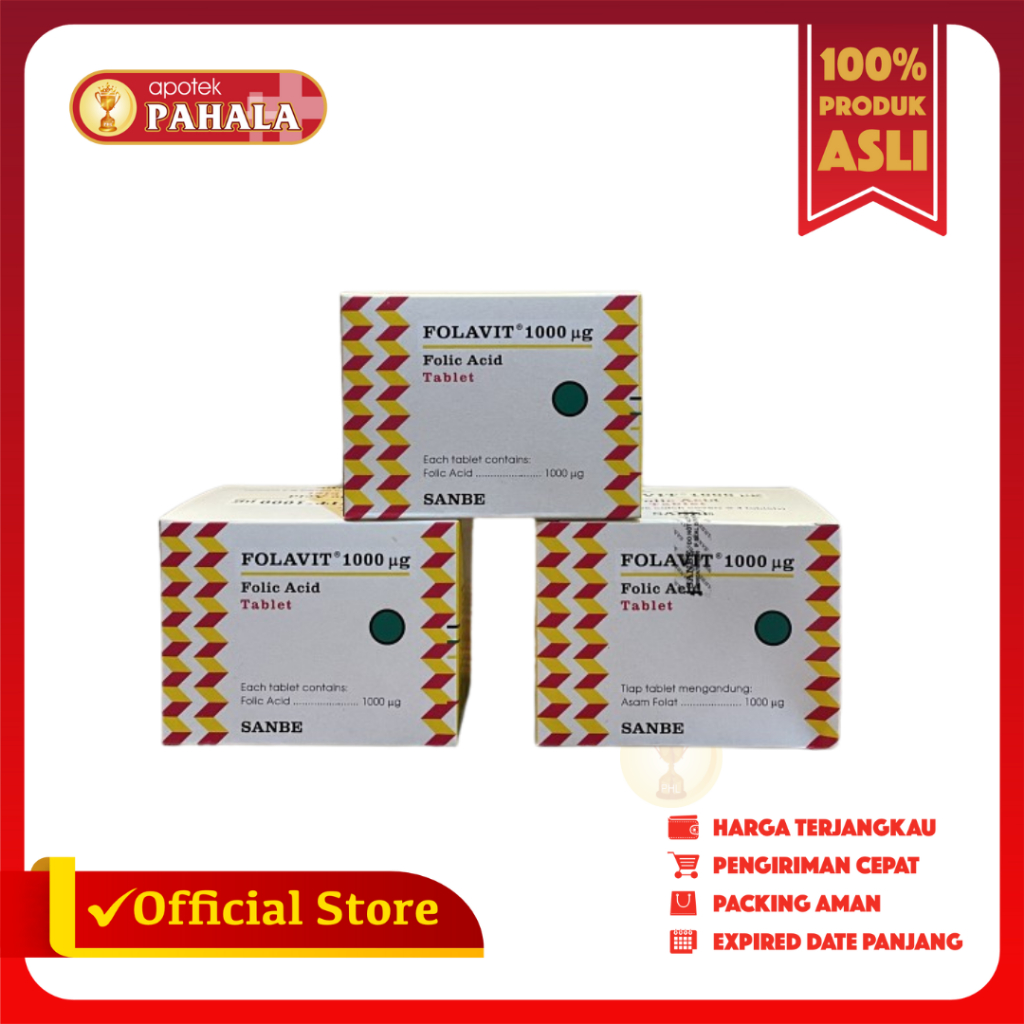 FOLAVIT 400MG & 1000MG | ASAM FOLAT