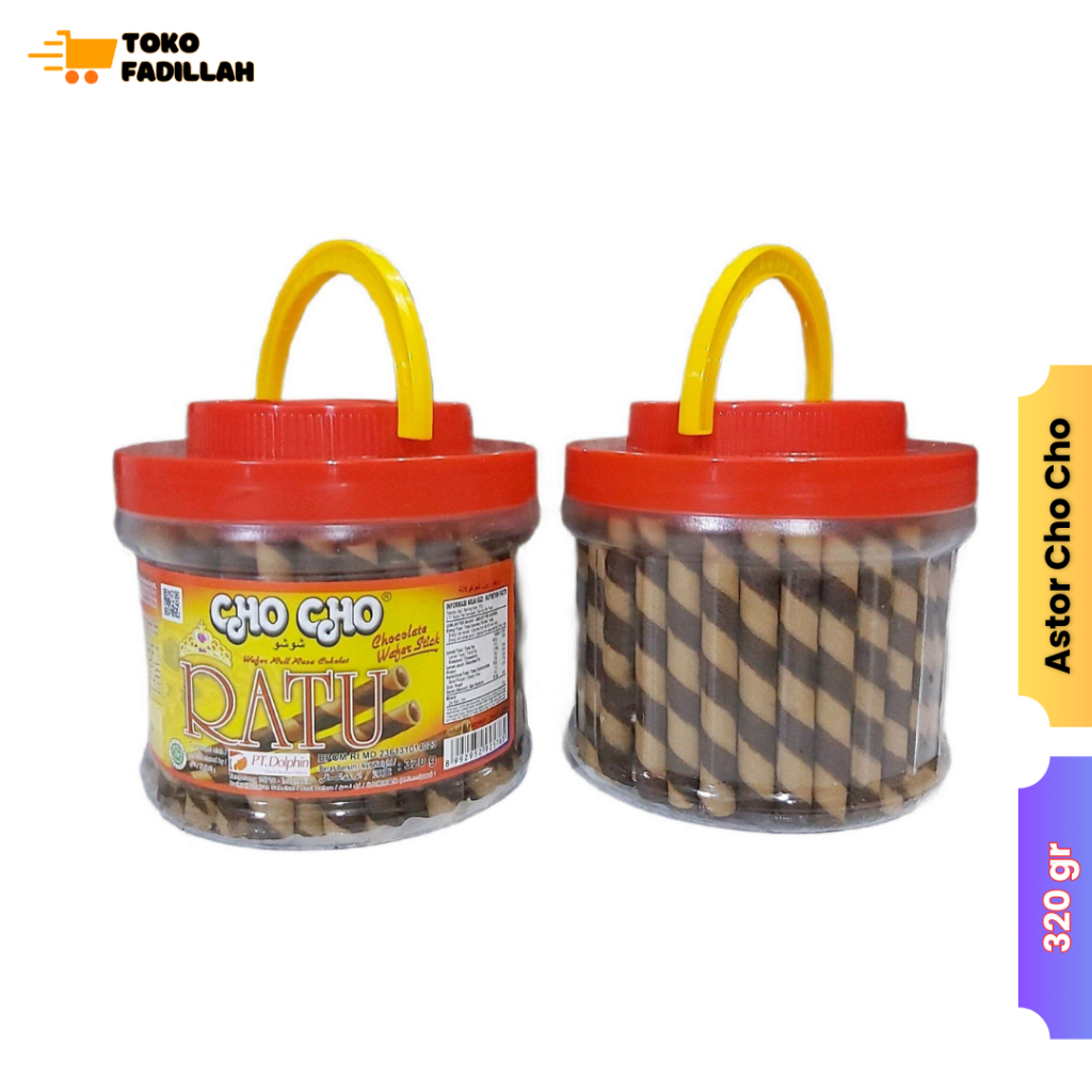 

Astor Cho Cho Ratu 320 gr - Chocolate Wafer Roll Toples