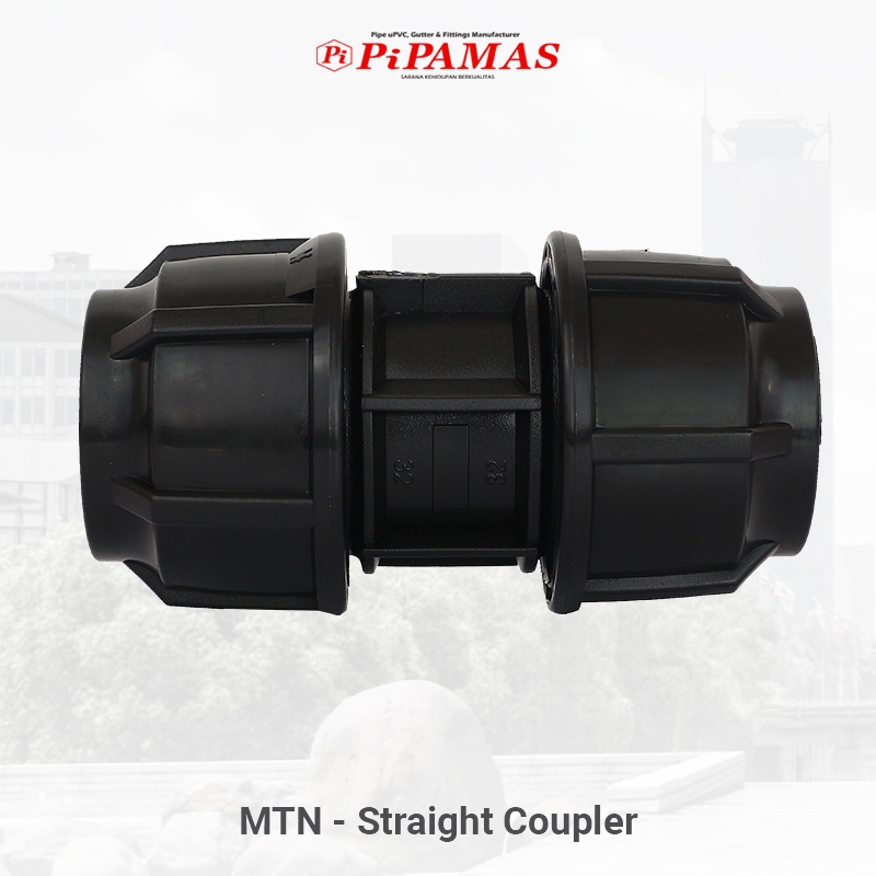 Straight Coupler hdpe 32mm Fitting Pipa hdpe 1 inch MTN F100