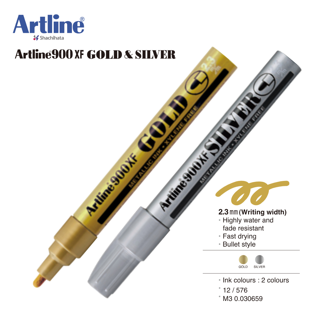 

Marker Metallic Artline 1.2 mm EK-900XF / Spidol Metallic Artline Kecil 1.2mm EK-900XF