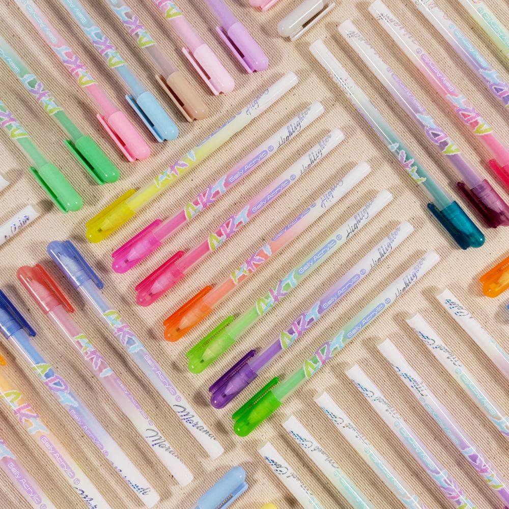 

SHANDS PANMOMO Gelly Acrylic Marker / Pena Sticky Note PET / Gel Pen Cat Akrilik Semua Media Warna Pastel