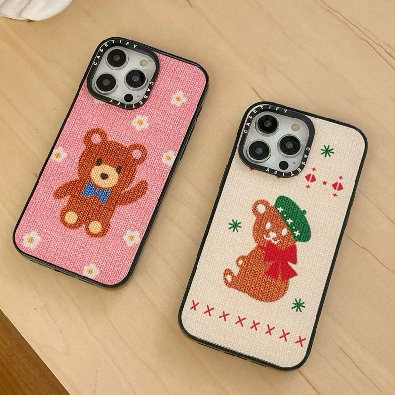 CASING CASETIFY TPU BEAR MERY CHRISTMAS IPHONE 12 12PRO 12PROMAX 13 13PRO 13PROMAX 14 14PRO 14PROMAX