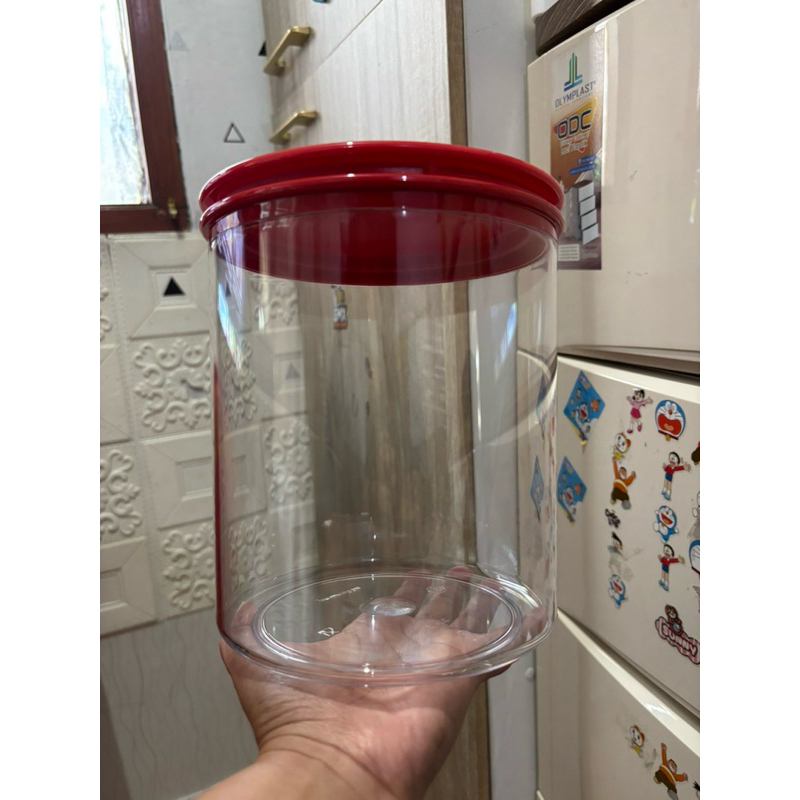 Ecer 1 Pcs jolly keeper 2,7 L tupperware - toples kristal(bahan polycarbonat) tupperware, toples kue