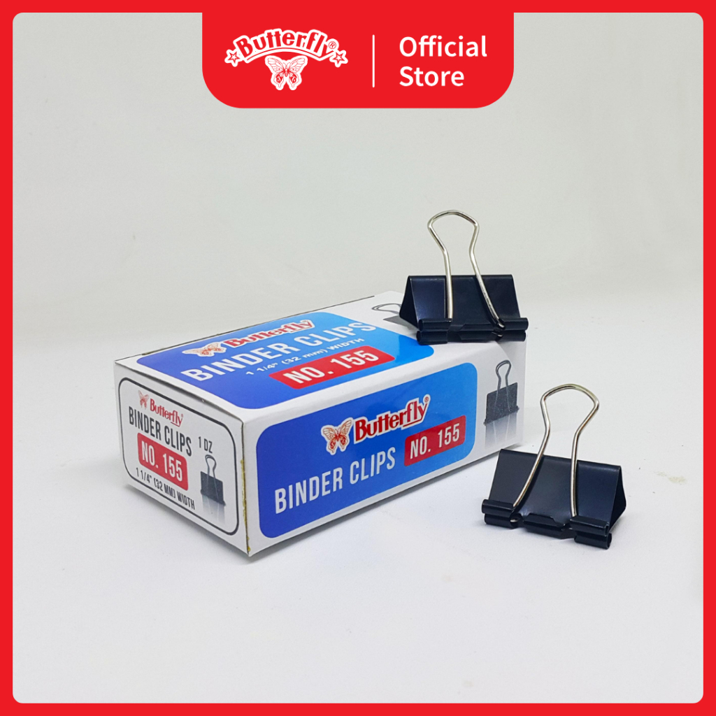 

Butterfly BC No. 155 / Binder Clips 32mm (12 PCS)